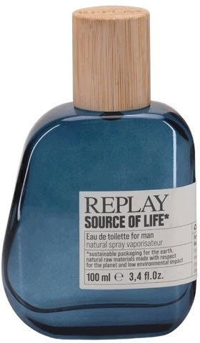 Replay Source of Life Edt pro muže 100 ml - svěží dřevitě aromatická vůně