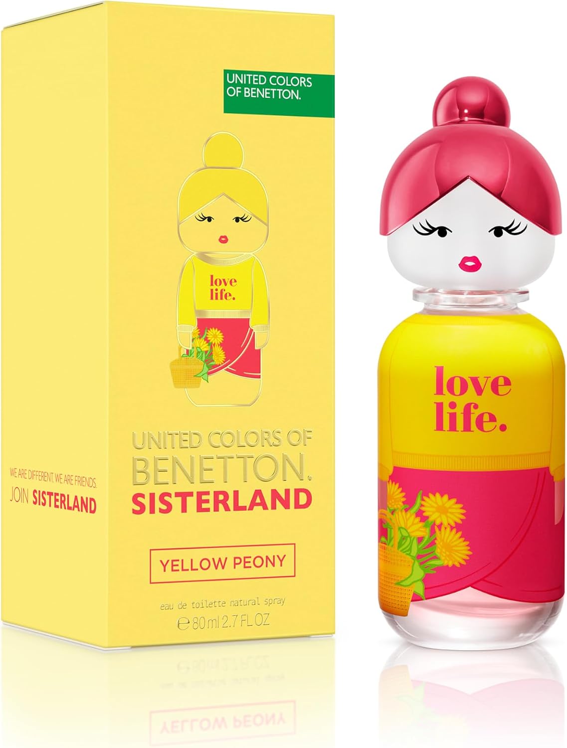 Benetton Sisterland Yellow Peony Toaletní voda pro ženy 80 ml