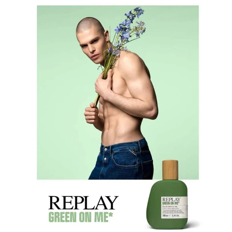 Replay Green On Me Toaletní voda pro muže 100 ml - svěží aromatická vůně
