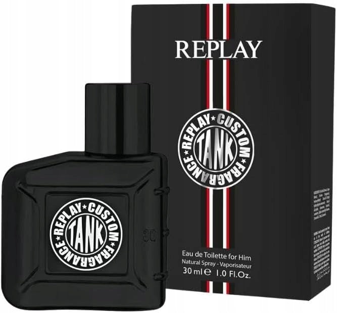 Replay #Tank Custom For Him Toaletní voda 30 ml - dřevitě kořeněná vůně