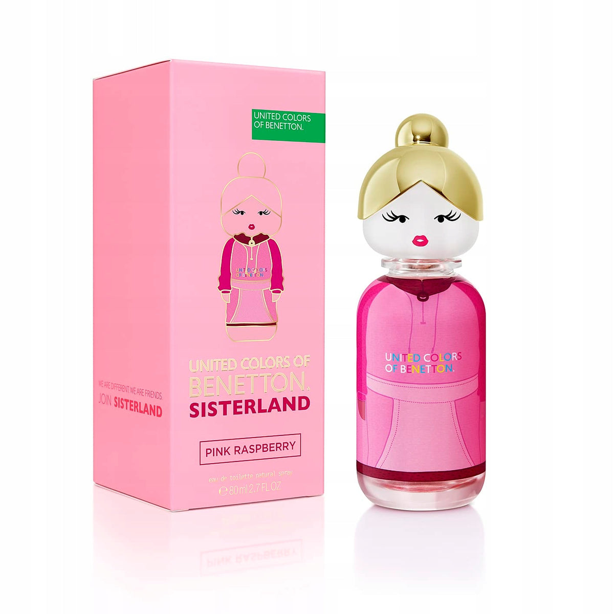 Benetton Sisterland Pink Raspberry EDT 80 ml - Parfém, sladká ovocná vůně