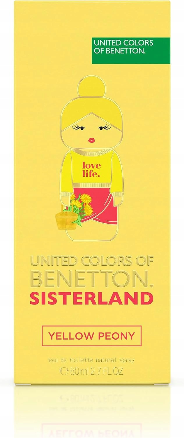 Benetton Sisterland Yellow Peony Toaletní voda pro ženy 80 ml
