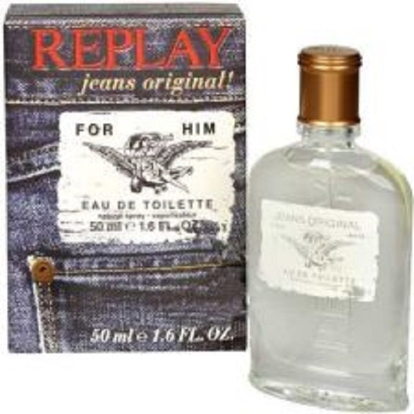 Replay Jeans Original! for Him EDT 50 ml-Pánský parfém,svěží citrusová vůně