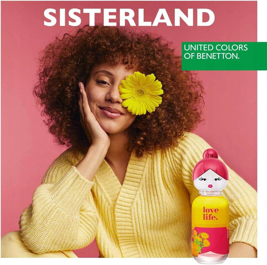 Benetton Sisterland Yellow Peony Toaletní voda pro ženy 80 ml