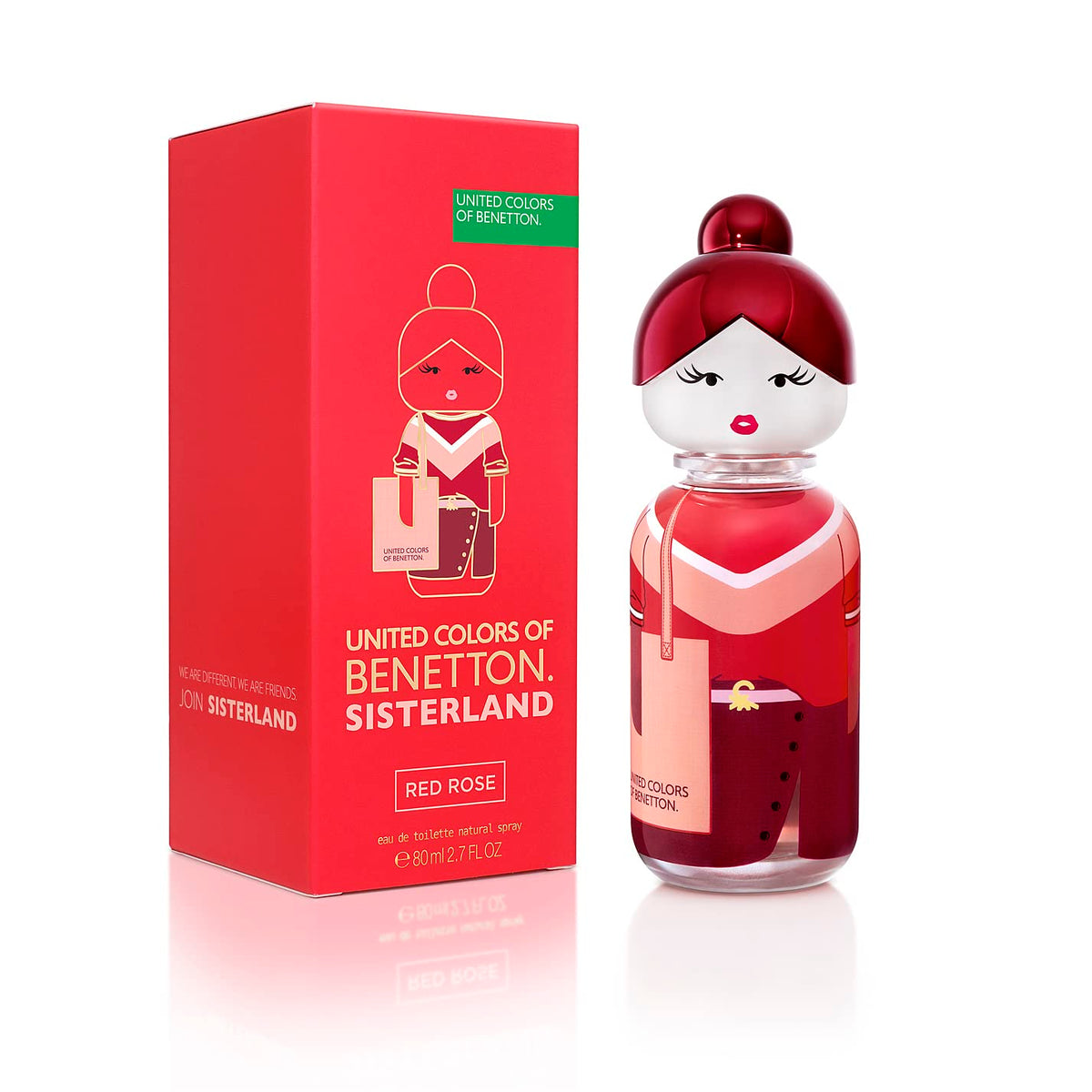 Benetton Sisterland Red Rose Edt pro ženy 80 ml - květinově ovocná vůně