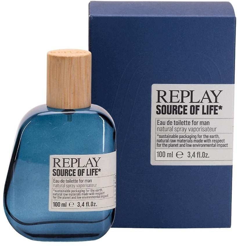 Replay Source of Life Edt pro muže 100 ml - svěží dřevitě aromatická vůně