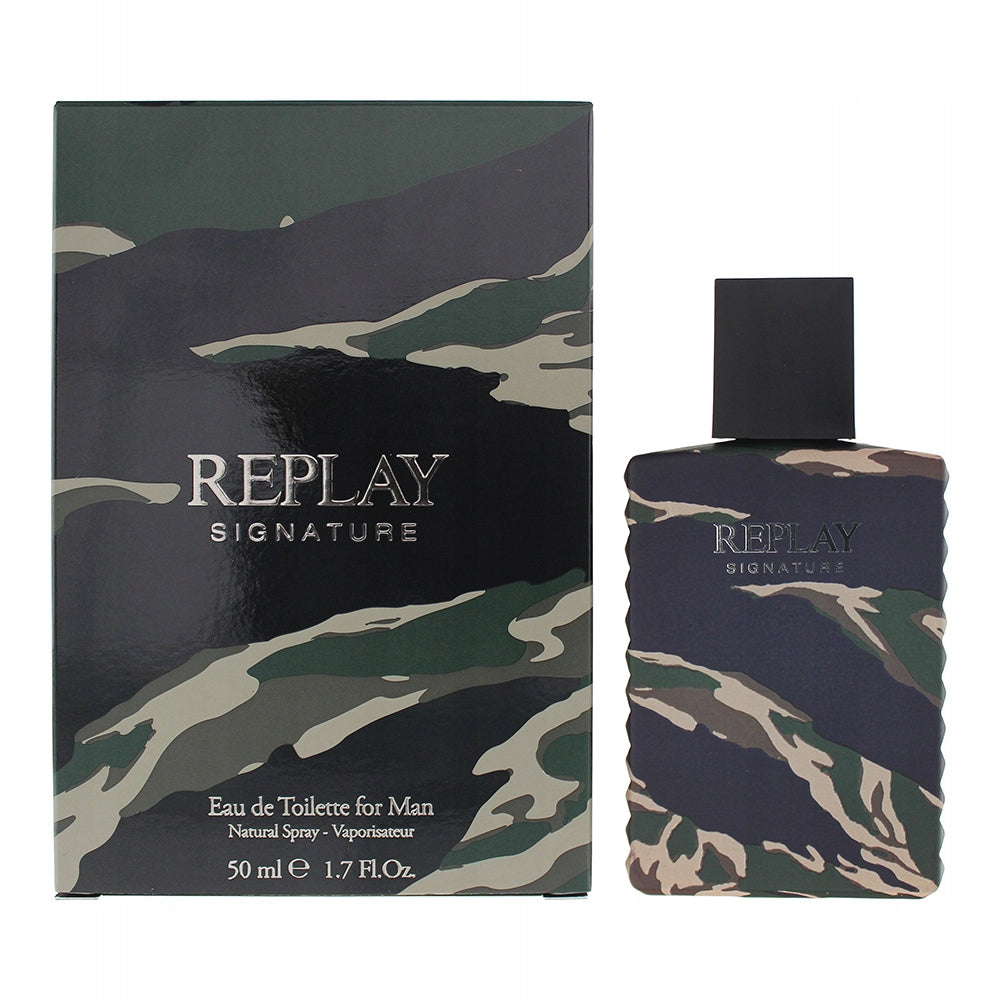 Replay Signature Man EDT 50 ml - Pánský parfém, aromatická dřevitá vůně