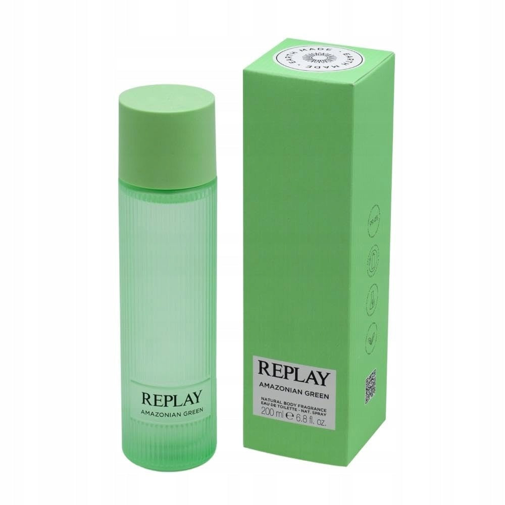 Replay Earth Made Amazonian Green EDT na tělo 200 ml - přírodní unisex vůně